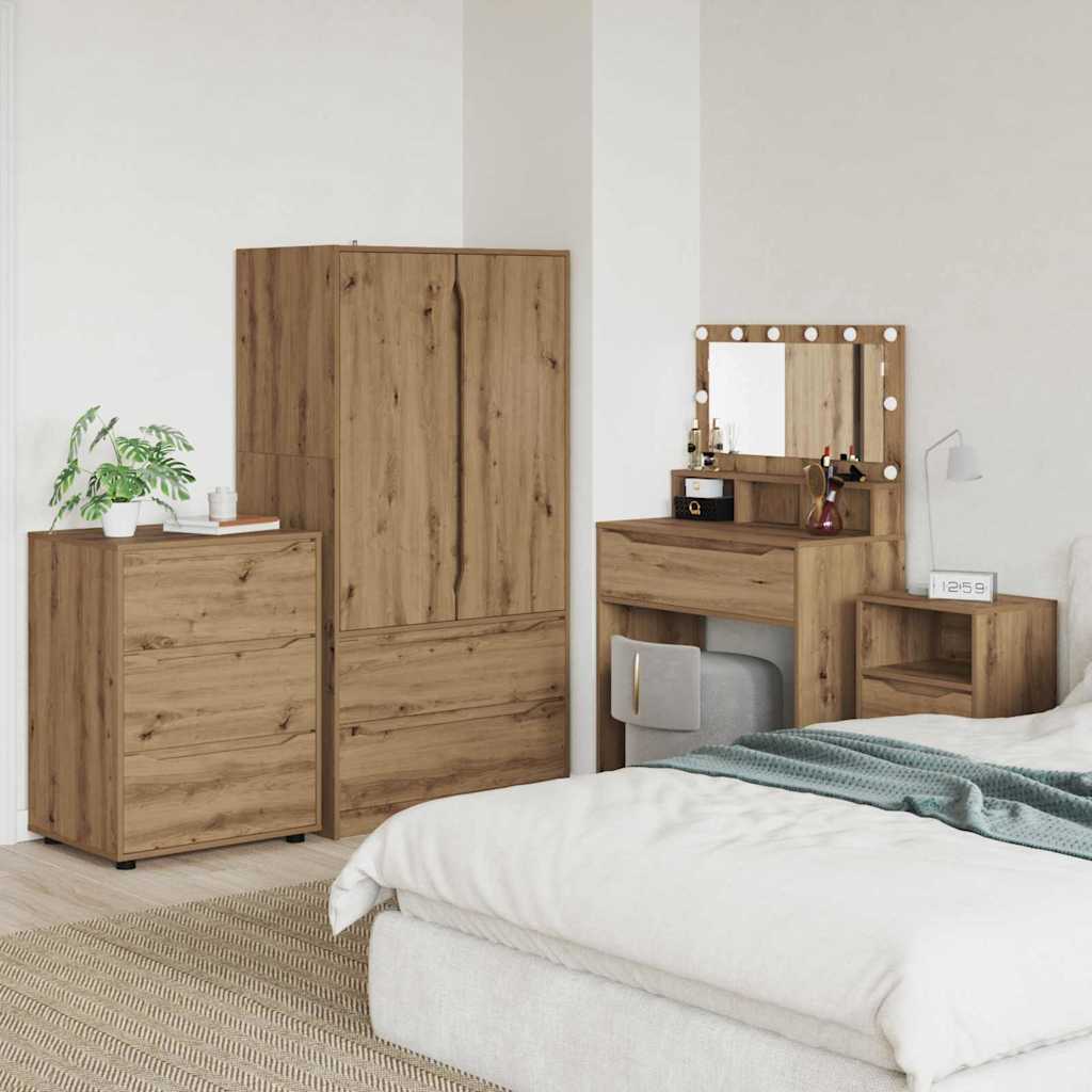 Opbergkast Artisan Eiken 60 x 48 x 81 cm Bewerkt hout is nu te koop bij PeponiXL, paradijselijk wonen!