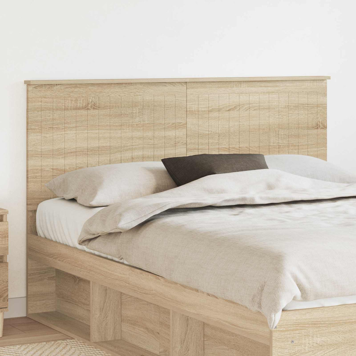 Hoofdbord met hoofdeinde Sonoma Eiken 150 cm Bewerkt hout is nu te koop bij PeponiXL, paradijselijk wonen!