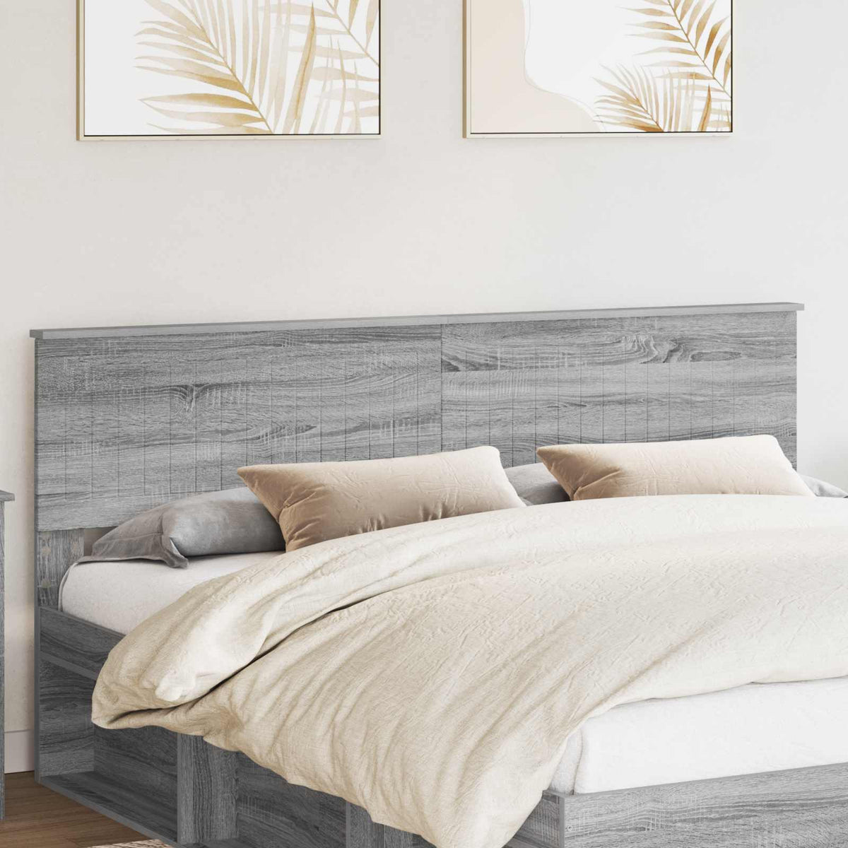 Hoofdbord Grijs Sonoma Bewerkt hout is nu te koop bij PeponiXL, paradijselijk wonen!