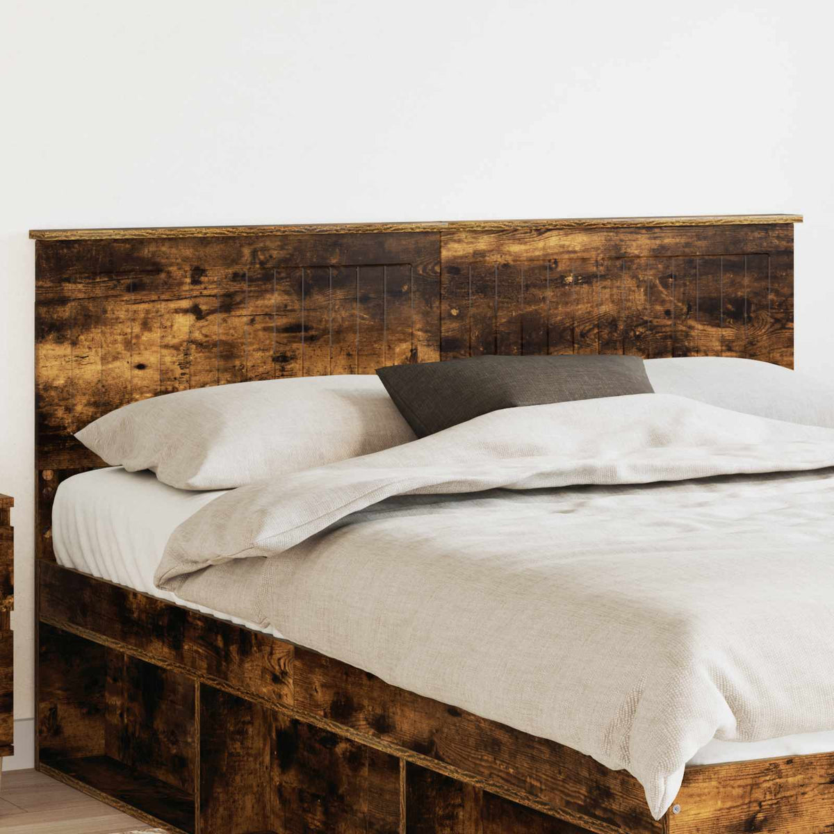 Hoofdbord Gerookt eiken Bewerkt hout is nu te koop bij PeponiXL, paradijselijk wonen!
