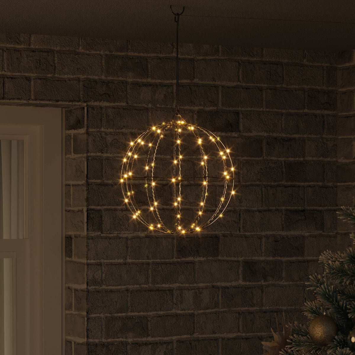 Bal Warmwit 30 x 30 x 32 cm Metaal 96 LED's is nu te koop bij PeponiXL, paradijselijk wonen!