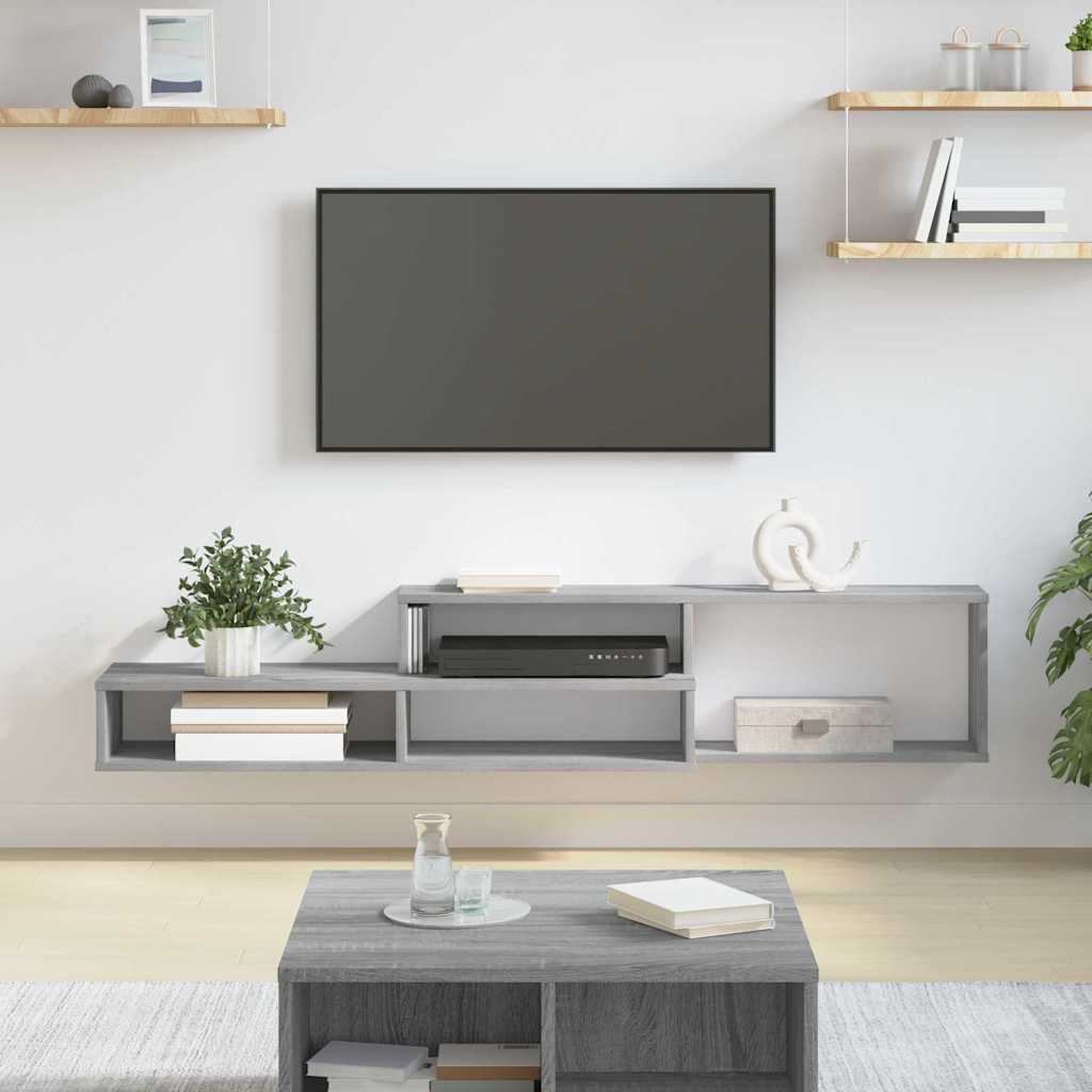 TV-stand 150x25x28,5cm Bewerkt hout is nu te koop bij PeponiXL, paradijselijk wonen!