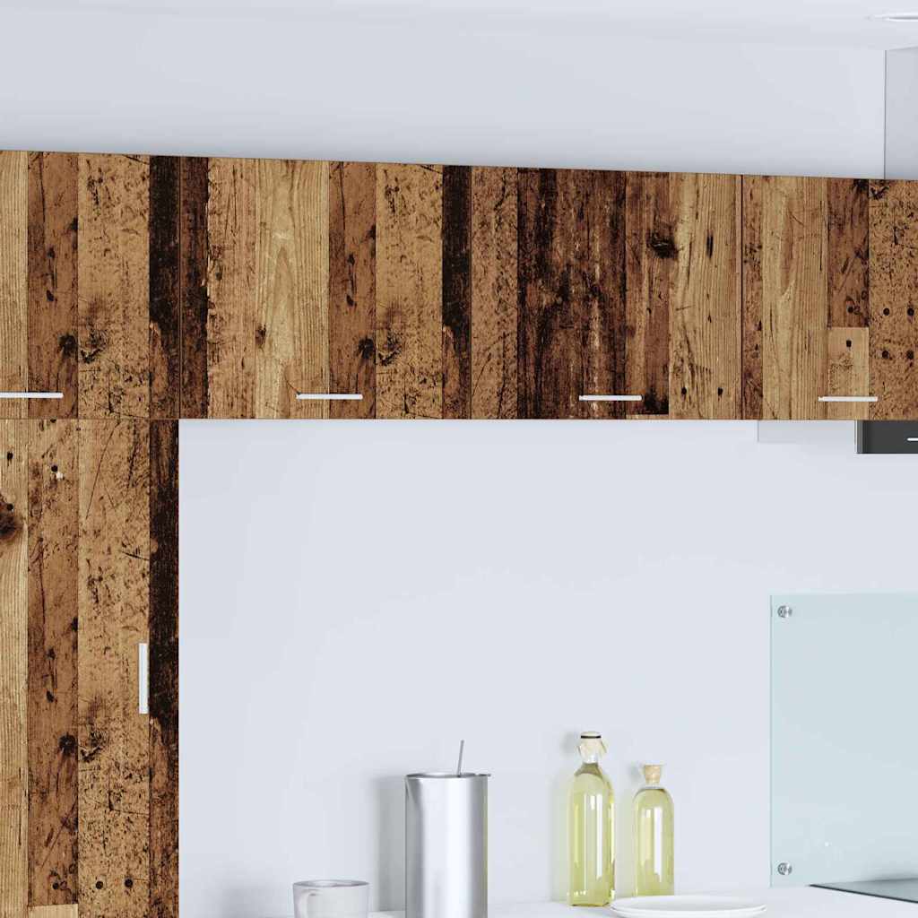 Hangkast Oude Hout en Wit 50 x 31 x 40 cm Bewerkt hout is nu te koop bij PeponiXL, paradijselijk wonen!