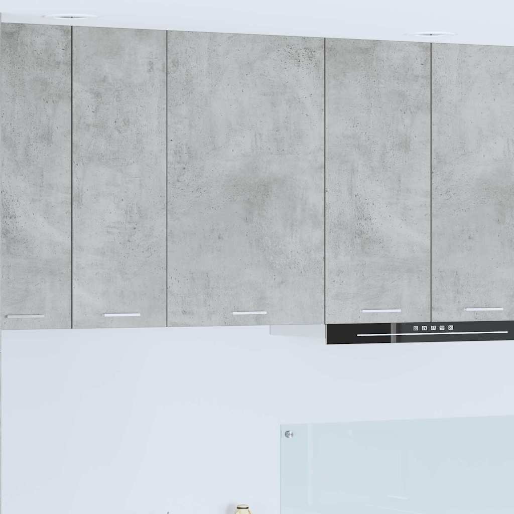 Hangkast Beton Grijs en Wit 50 x 31 x 80 cm Bewerkt hout is nu te koop bij PeponiXL, paradijselijk wonen!
