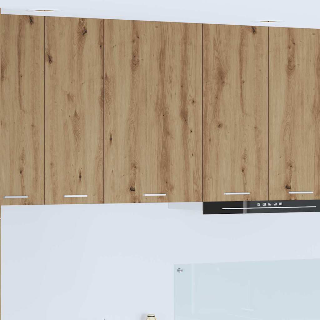 Hangkast Ambachtelijke Eik en Wit 50 x 31 x 80 cm Bewerkt hout is nu te koop bij PeponiXL, paradijselijk wonen!