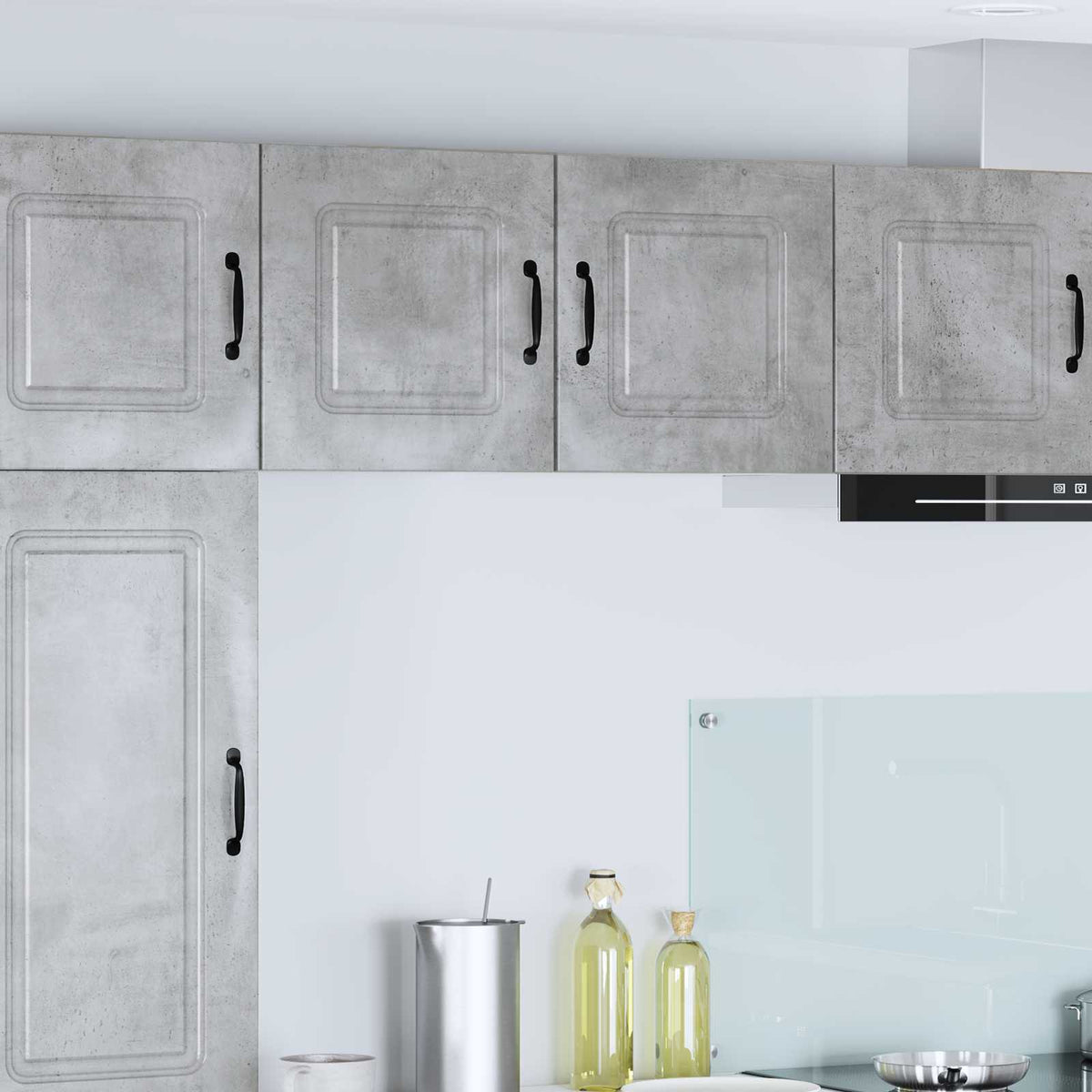 Vaatwasserpaneel Kalmar 2 pcs Beton Grijs 40 x 31 x 40 cm is nu te koop bij PeponiXL, paradijselijk wonen!