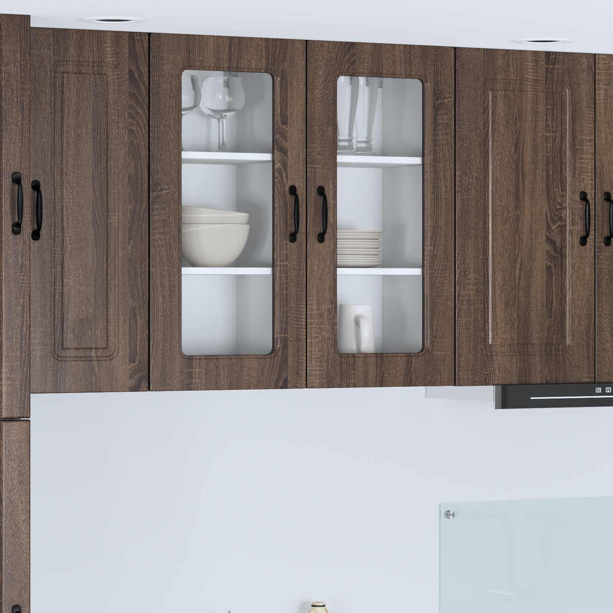 Vaatwasserpaneel Kalmar 2 pcs Bruin Eiken 40 x 31 x 80 cm is nu te koop bij PeponiXL, paradijselijk wonen!