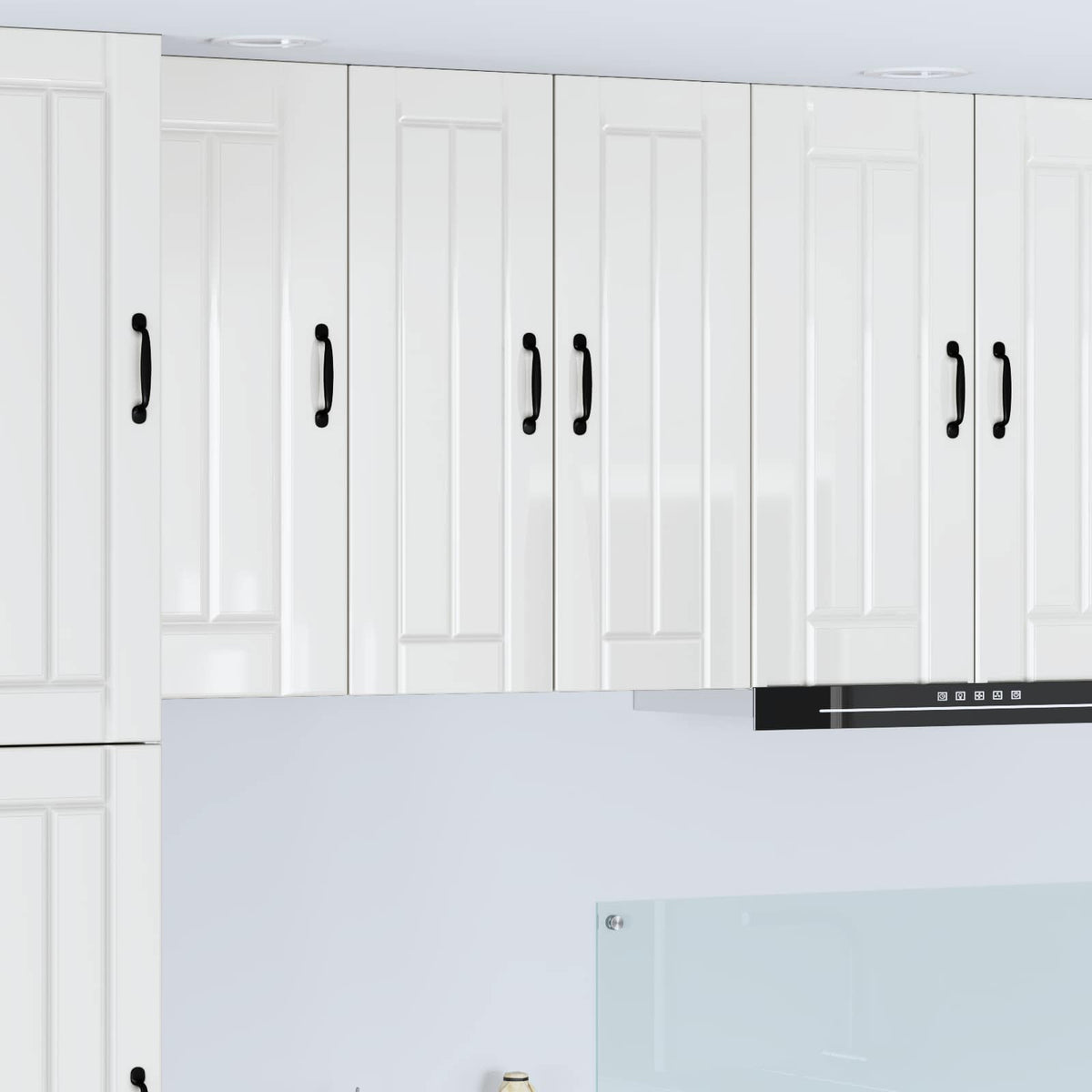 Vaatwasserpaneel Lucca 2 pcs Hoogglans Wit 30 x 31 x 80 cm is nu te koop bij PeponiXL, paradijselijk wonen!