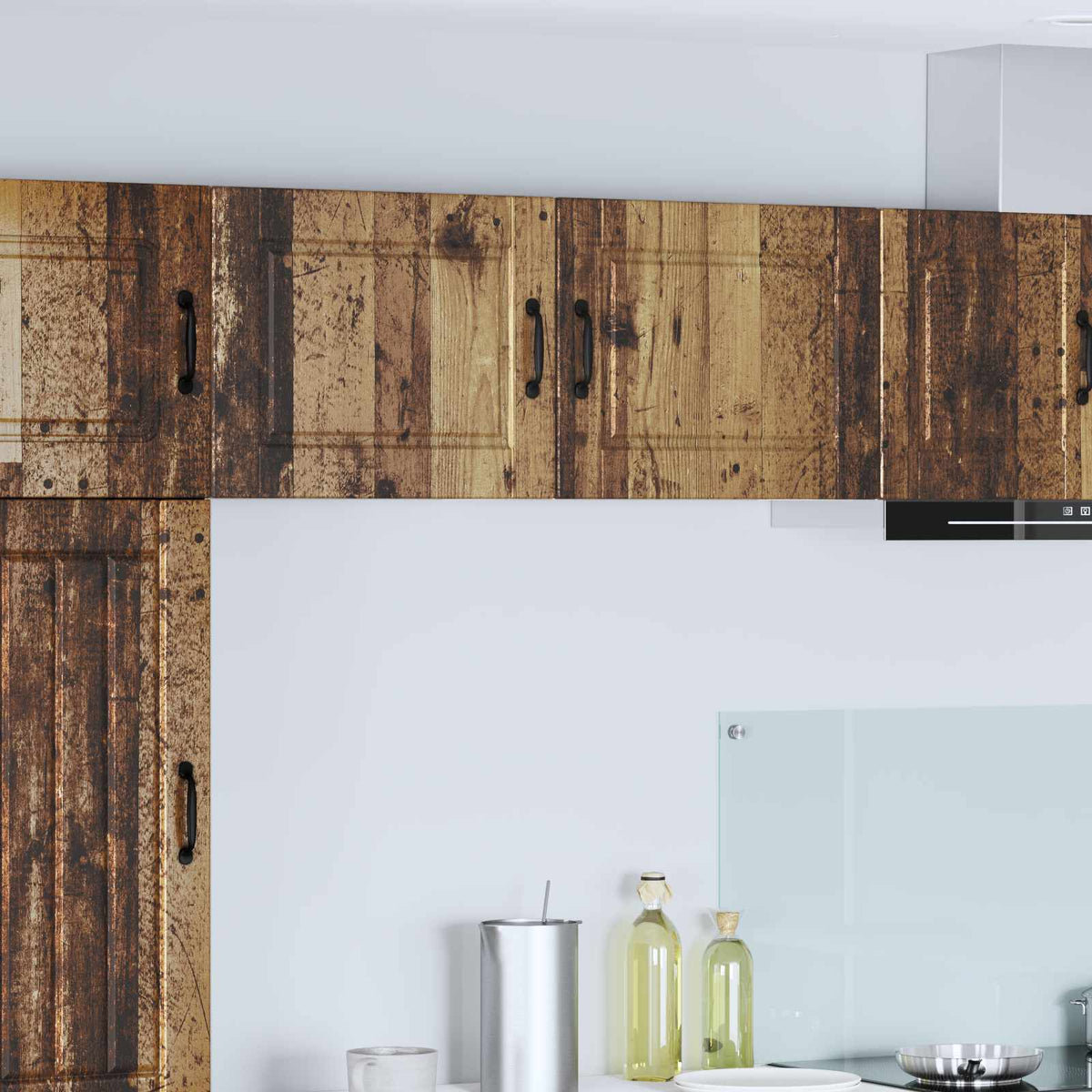 Keukenkast met plank Oudhout 50 x 31 x 40 cm Bewerkt hout is nu te koop bij PeponiXL, paradijselijk wonen!
