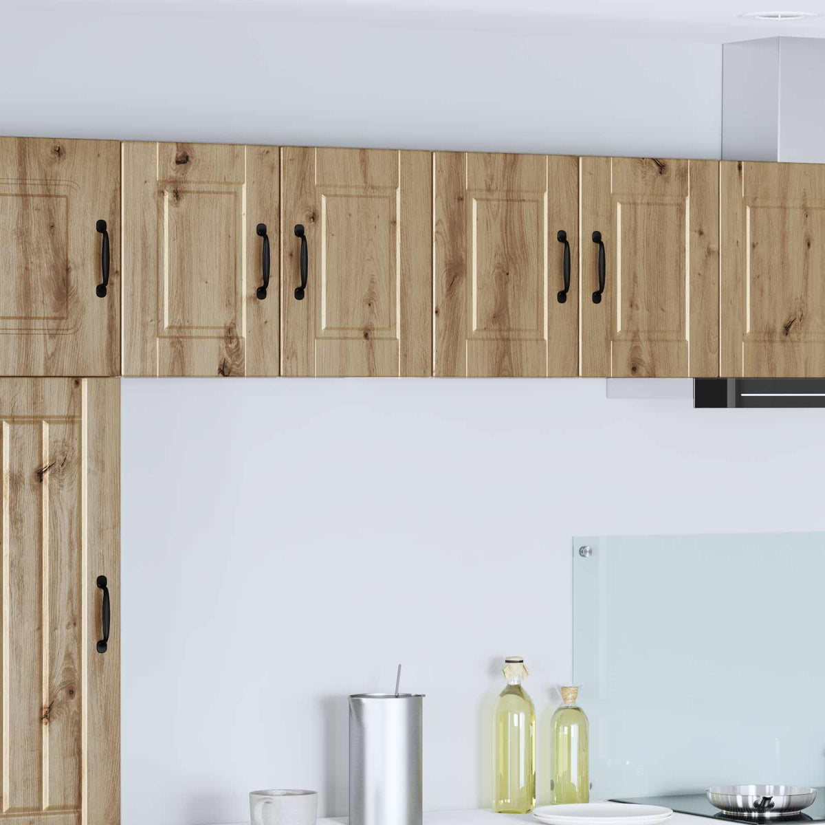 Vaatwasserpaneel met plank 2 pcs Artisan Eiken 60 x 31 x 40 cm is nu te koop bij PeponiXL, paradijselijk wonen!