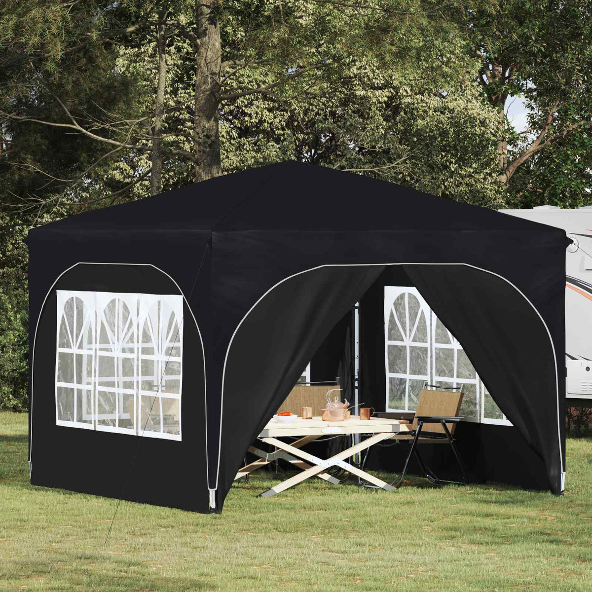 Pop-up Feesttent 290 x 290 x 245 cm Antraciet is nu te koop bij PeponiXL, paradijselijk wonen!