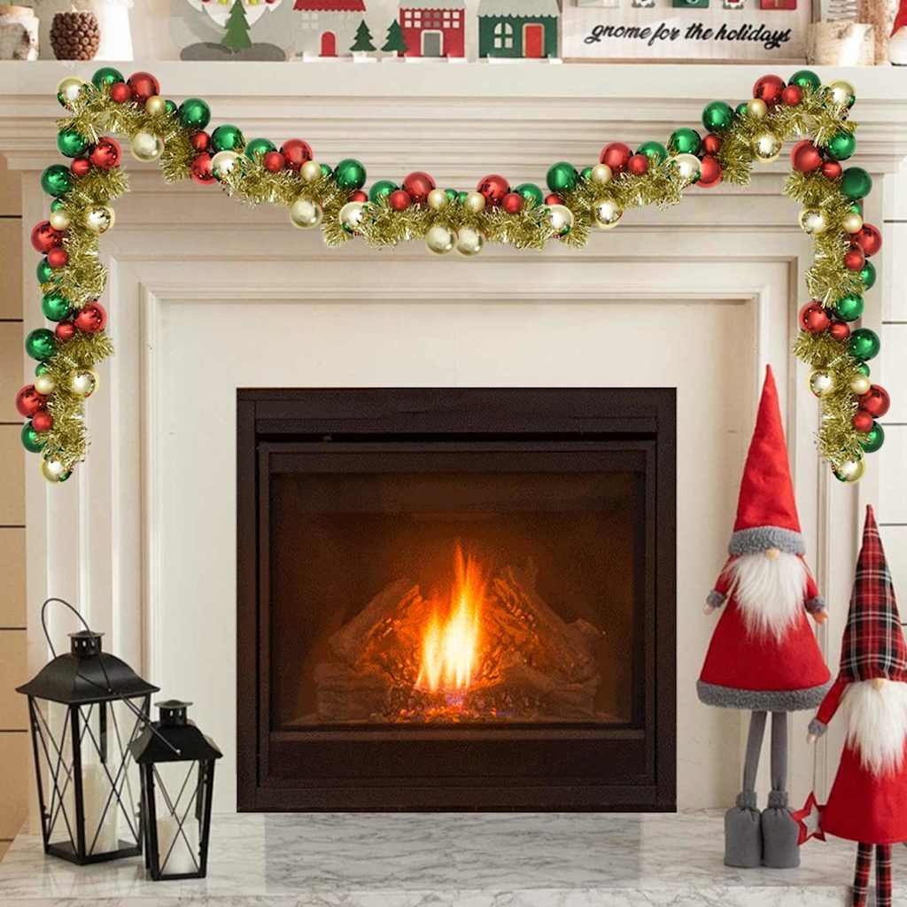 Kerstbal Guirlande Multikleur 186 cm Polystyreen is nu te koop bij PeponiXL, paradijselijk wonen!
