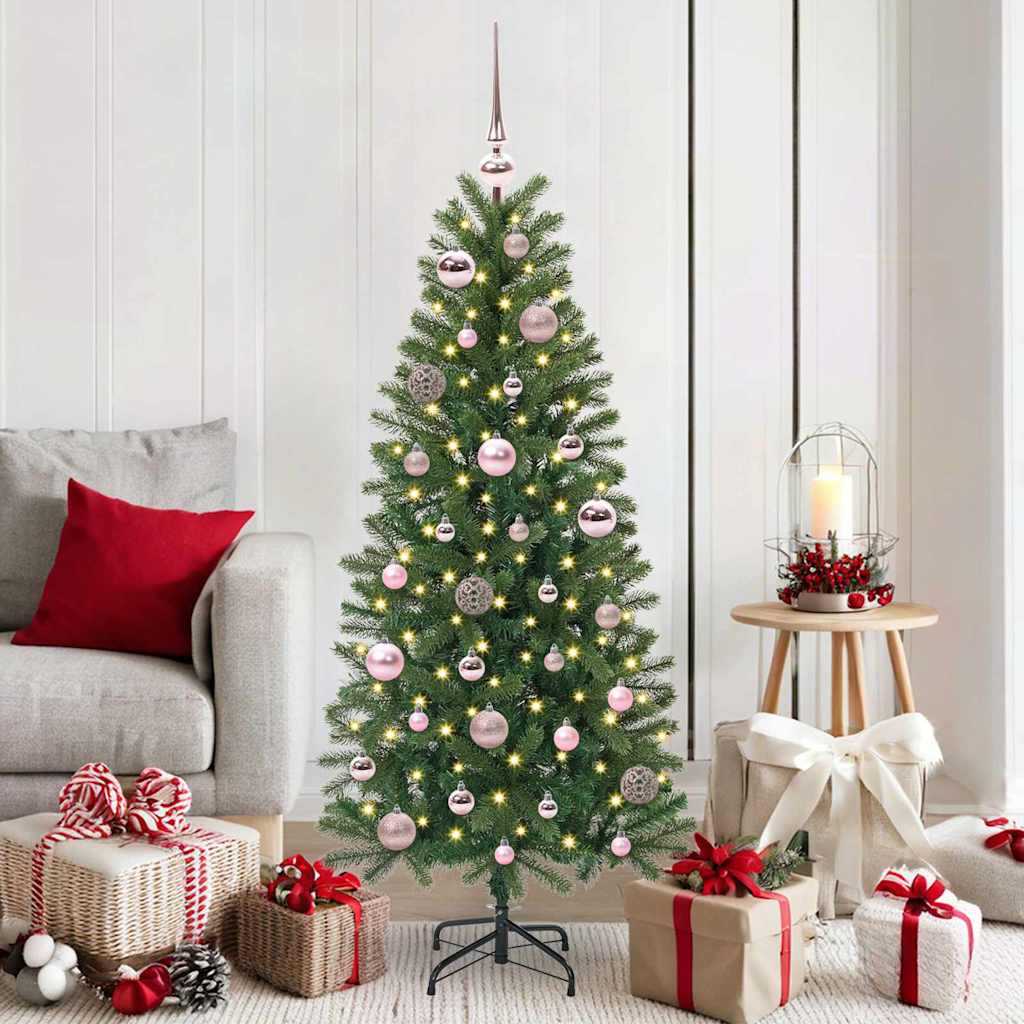 Kerstbal Set met 150 LED 61 pcs Roze Kunststof is nu te koop bij PeponiXL, paradijselijk wonen!