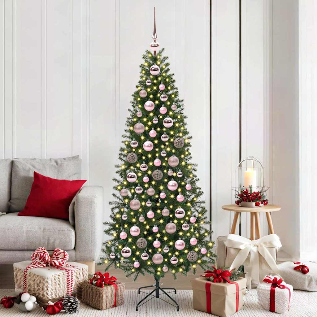 Kerstbal Set met 300 LED 120 pcs Roze Kunststof is nu te koop bij PeponiXL, paradijselijk wonen!