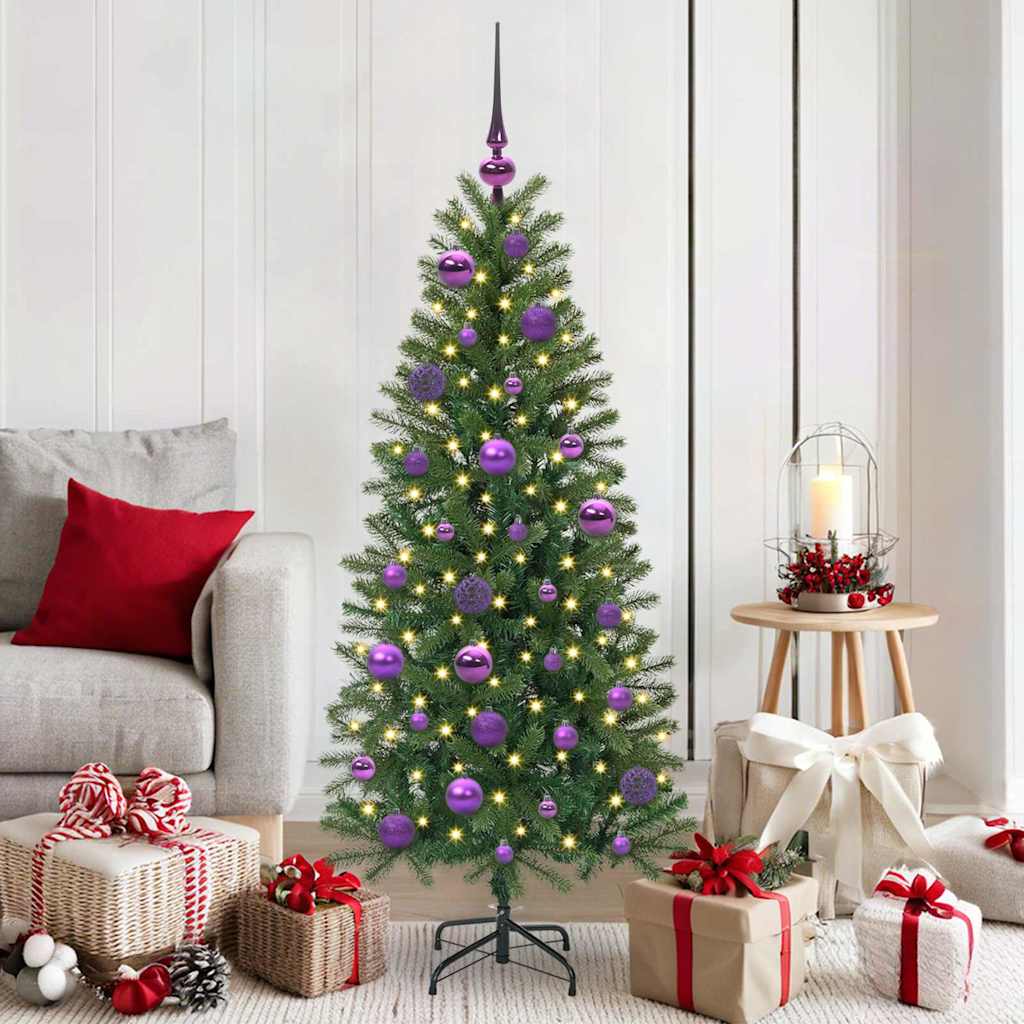 Kerstbal Set met 150 LED 61 pcs Lila Kunststof is nu te koop bij PeponiXL, paradijselijk wonen!