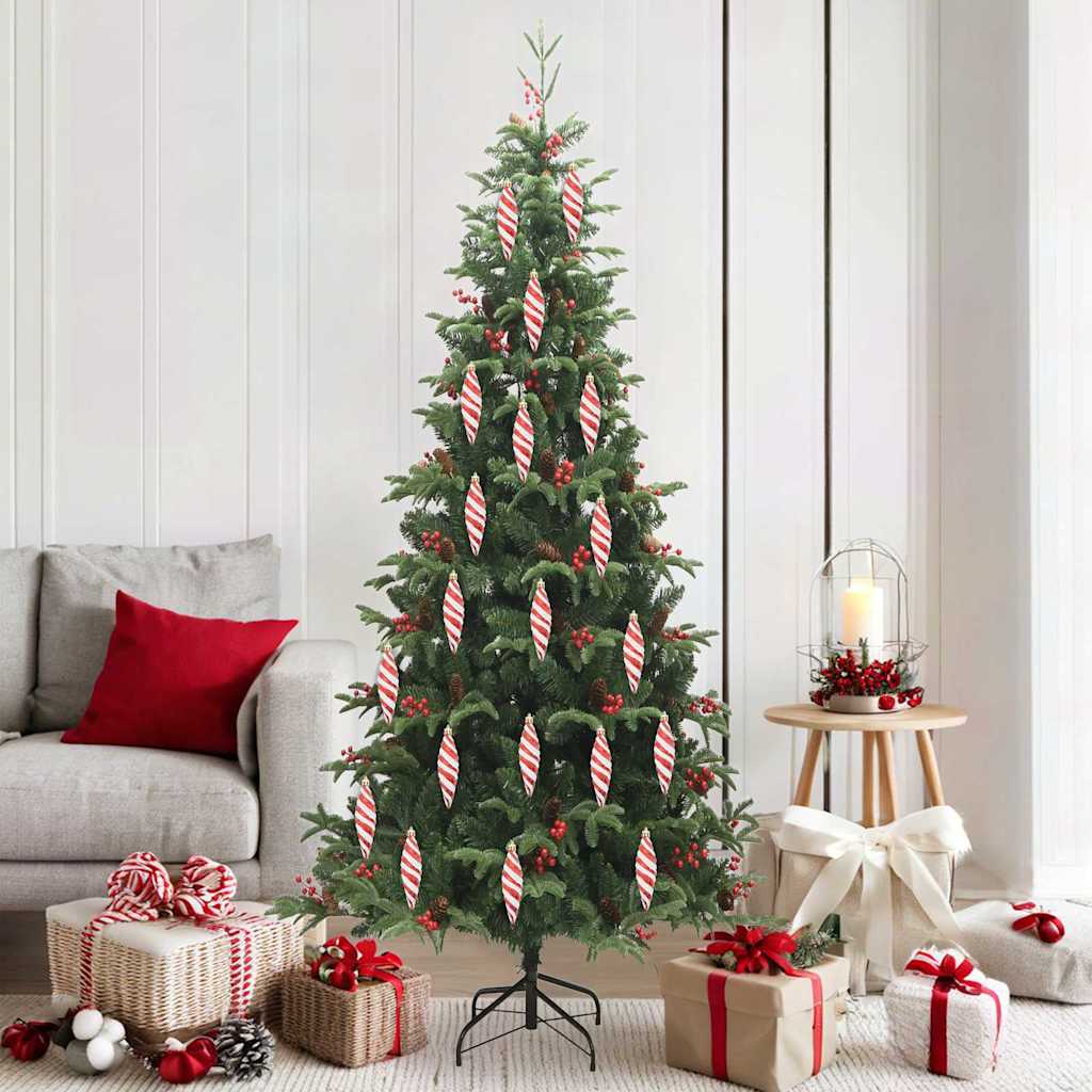 Kerst Spiralvorm Bal 40 pcs Rood Kunststof is nu te koop bij PeponiXL, paradijselijk wonen!