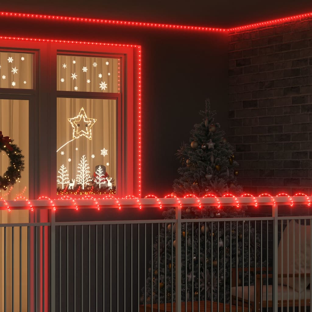 Touwenlicht met 240 LED Rood 10 m PVC is nu te koop bij PeponiXL, paradijselijk wonen!