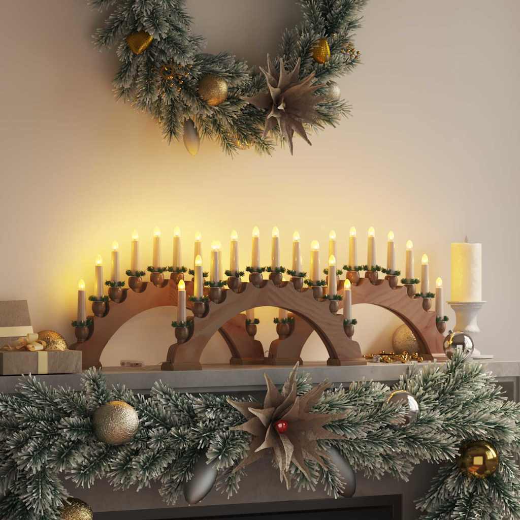 Kerst Kaarsenboog met 10 LED Kaarsen 3 st LED's Warmwit is nu te koop bij PeponiXL, paradijselijk wonen!