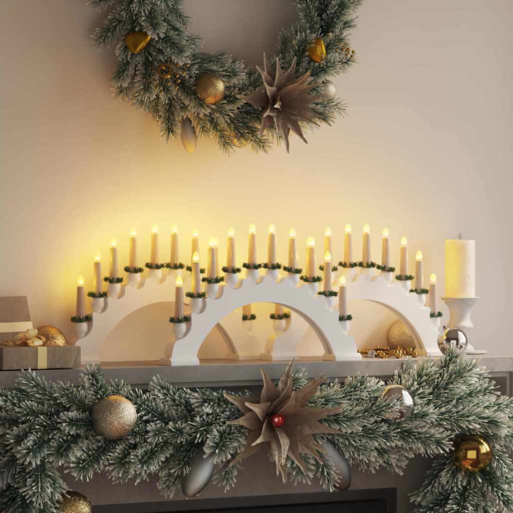 Kerst Kaarsenboog met 10 LED Kaarsen 3 st LED's Warmwit is nu te koop bij PeponiXL, paradijselijk wonen!