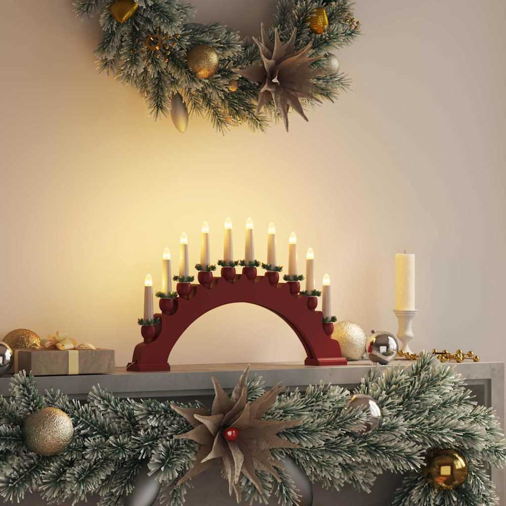 Kerst Kaarsenboog met 10 LED Kaarsen LED's Warmwit is nu te koop bij PeponiXL, paradijselijk wonen!