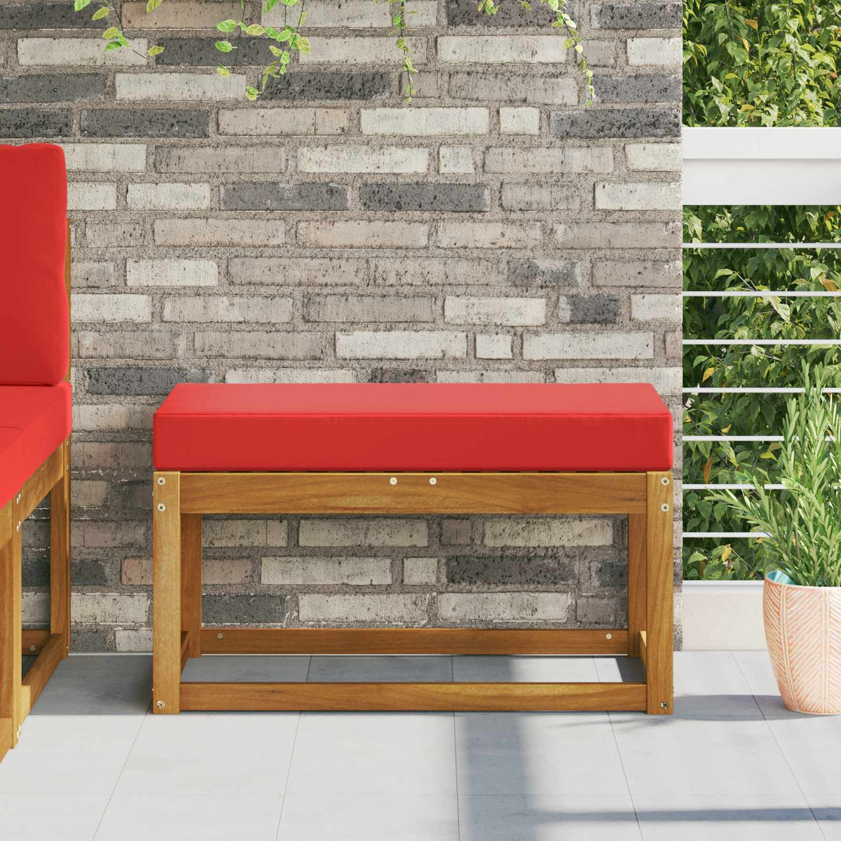 Buiten Zitkussen 100% Polyester Rood 80 x 40 x 8 cm is nu te koop bij PeponiXL, paradijselijk wonen!