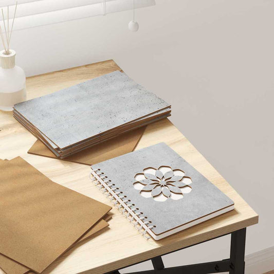 Decorpanelen 50 pcs Beton Grijs 21 x 30 x 0,27 cm Bewerkt hout is nu te koop bij PeponiXL, paradijselijk wonen!