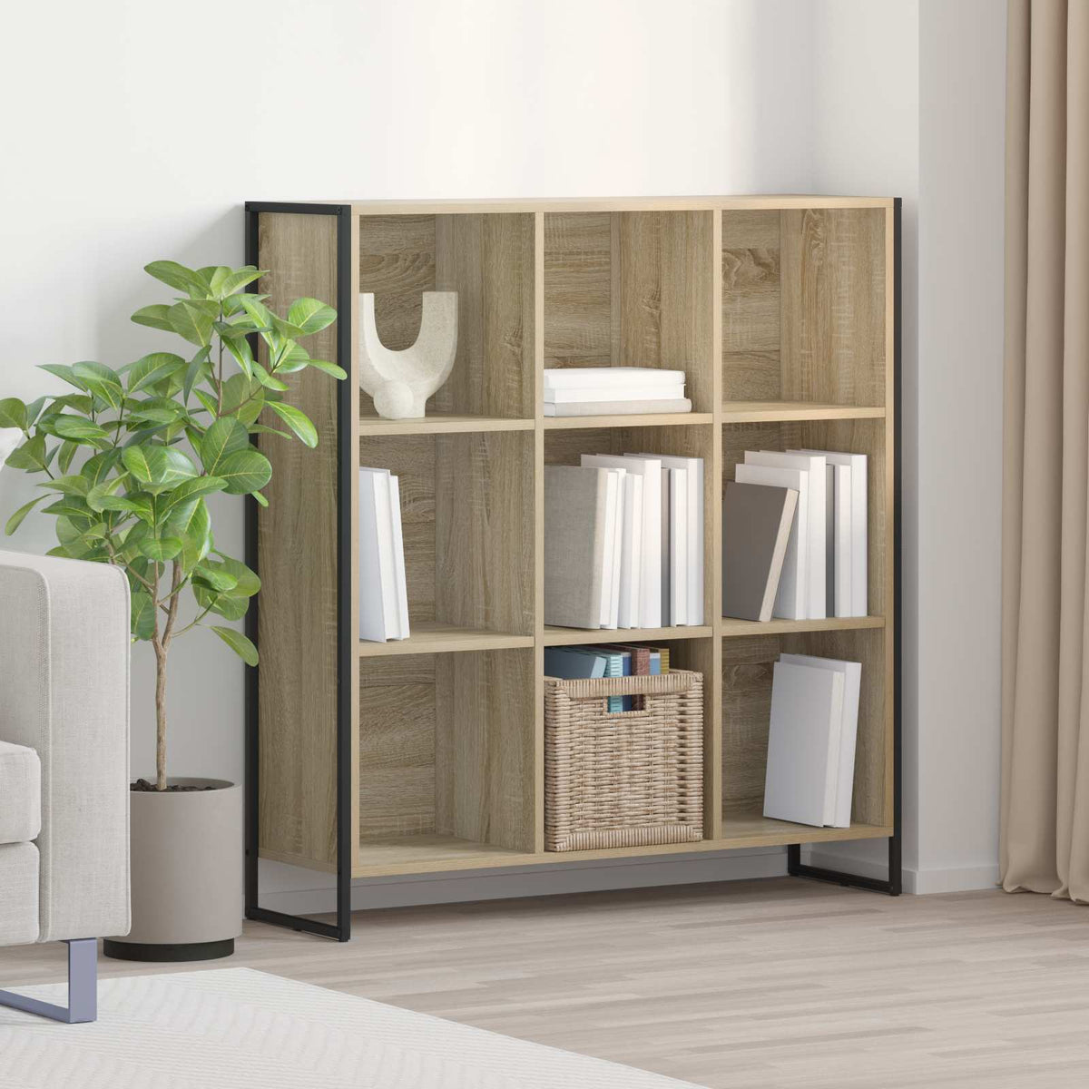 Boekenkast Sonoma 99,5 x 30 x 108,5 cm Bewerkt hout is nu te koop bij PeponiXL, paradijselijk wonen!