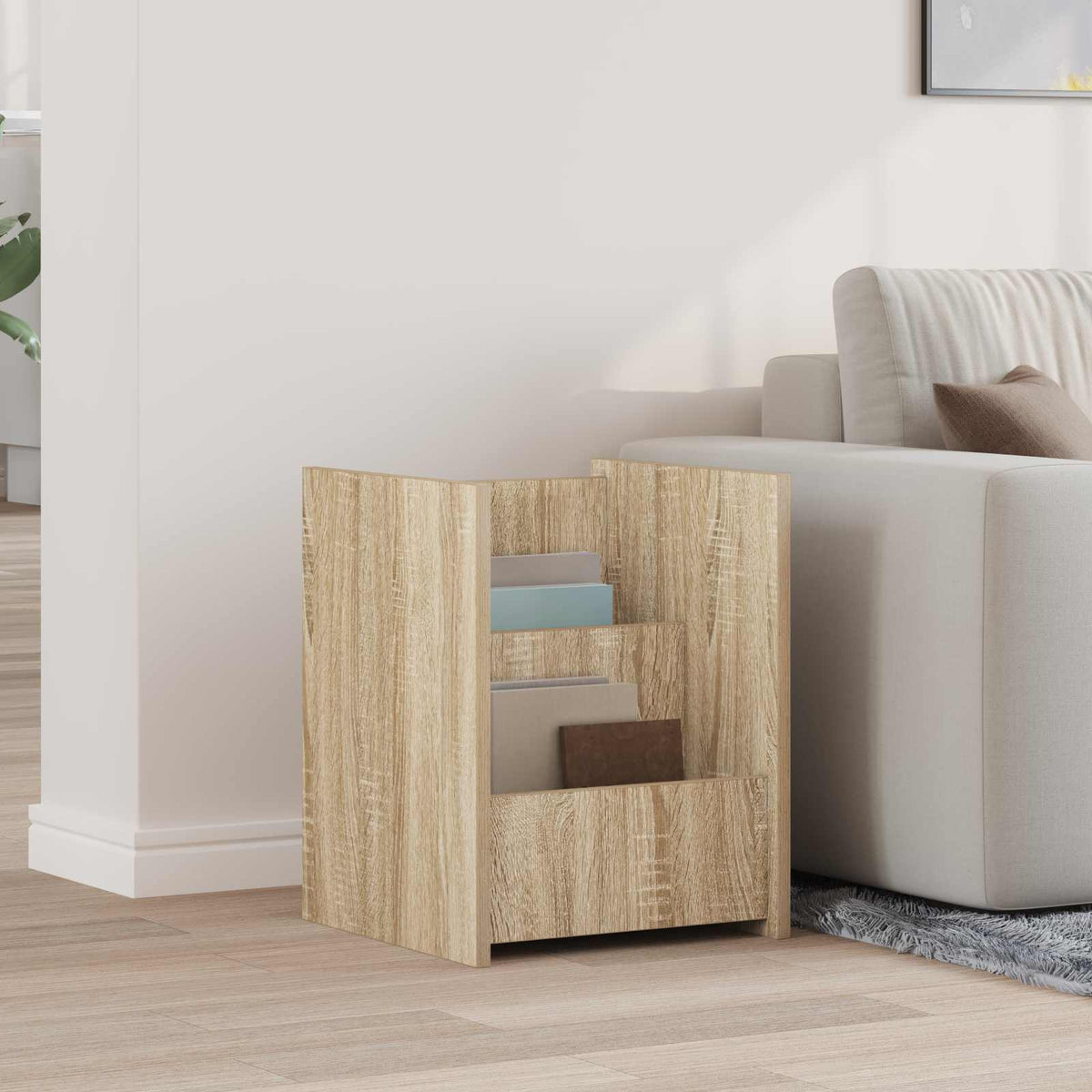 Tijdschrift Rek Sonoma Eiken 35 x 35 x 45 cm Bewerkt hout is nu te koop bij PeponiXL, paradijselijk wonen!