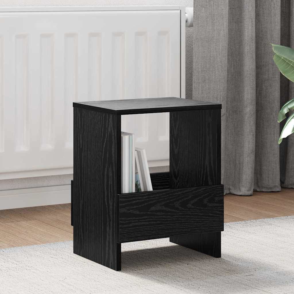 Tijdschrift Rek Zwart Eiken 35 x 30 x 45 cm is nu te koop bij PeponiXL, paradijselijk wonen!