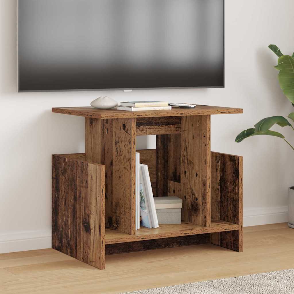 TV-standaard 2 pcs Oudhout 50 x 35 x 45 cm Bewerkt hout is nu te koop bij PeponiXL, paradijselijk wonen!