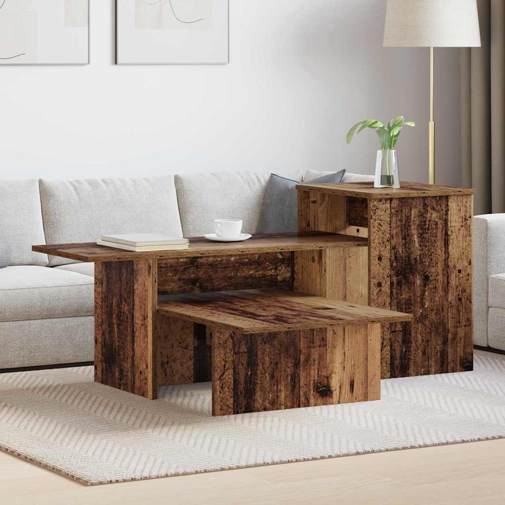 Wandtafel Oudhout 91,5 x 35 x 38,5 cm Bewerkt hout is nu te koop bij PeponiXL, paradijselijk wonen!