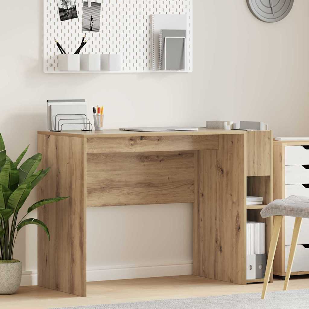 Bureau Artisan Eiken 109 x 50 x 78 cm Bewerkt hout is nu te koop bij PeponiXL, paradijselijk wonen!