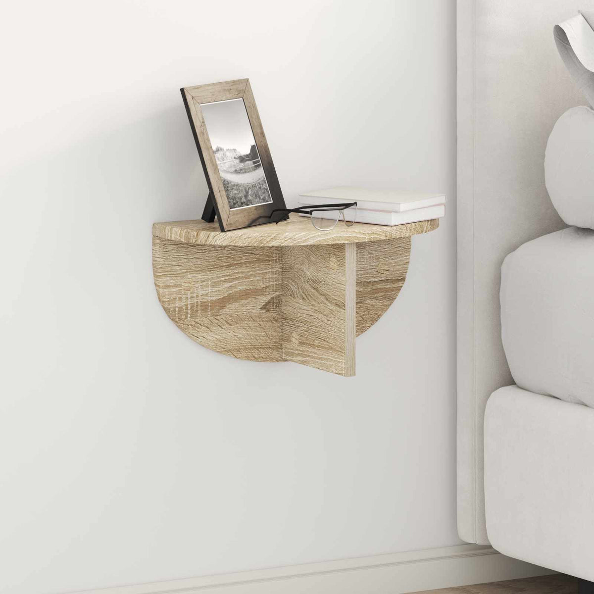 Wandplank Sonoma Eiken 38 x 19 x 19 cm Bewerkt hout is nu te koop bij PeponiXL, paradijselijk wonen!