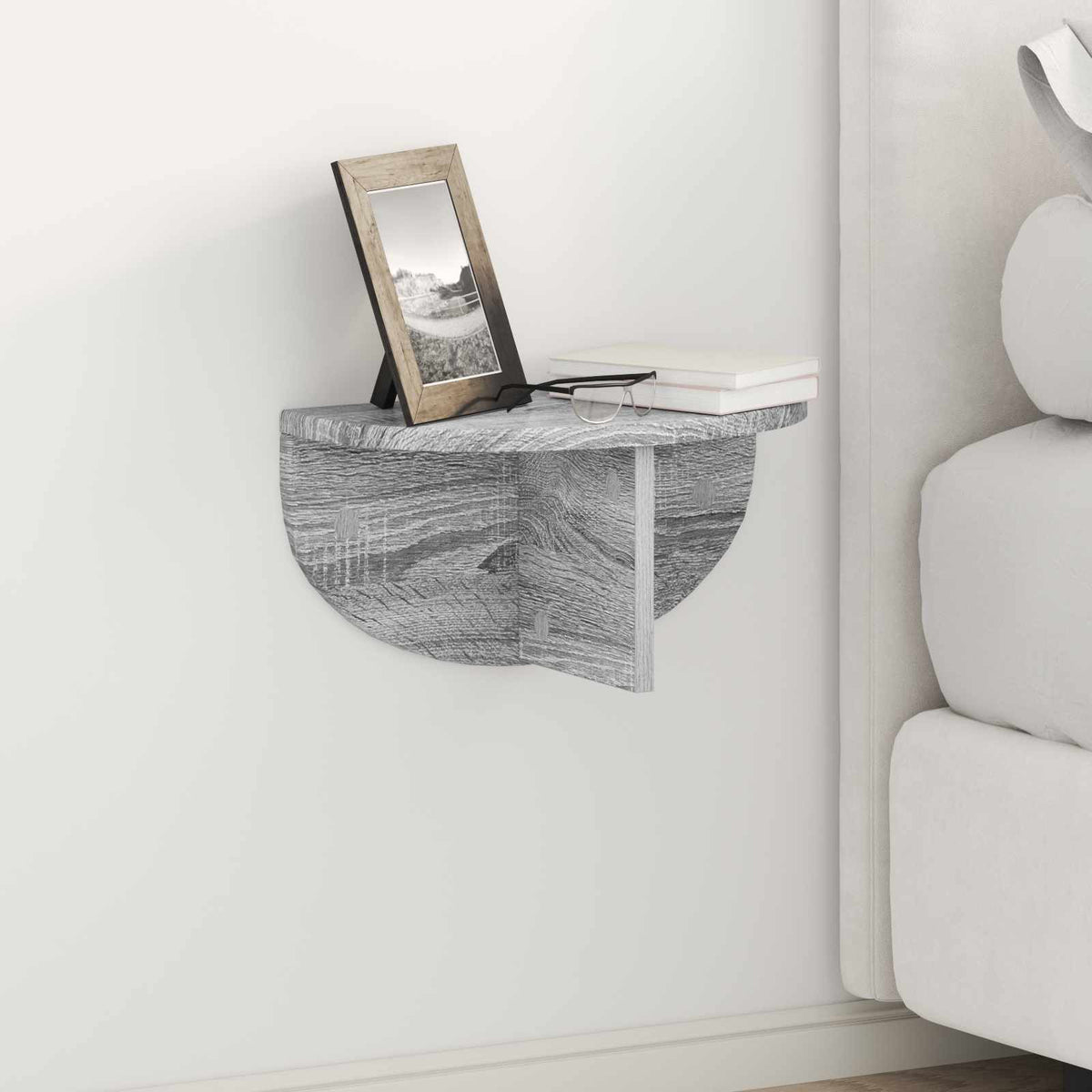 Wandplank 2 pcs Grijs Sonoma 38 x 19 x 19 cm Bewerkt hout is nu te koop bij PeponiXL, paradijselijk wonen!
