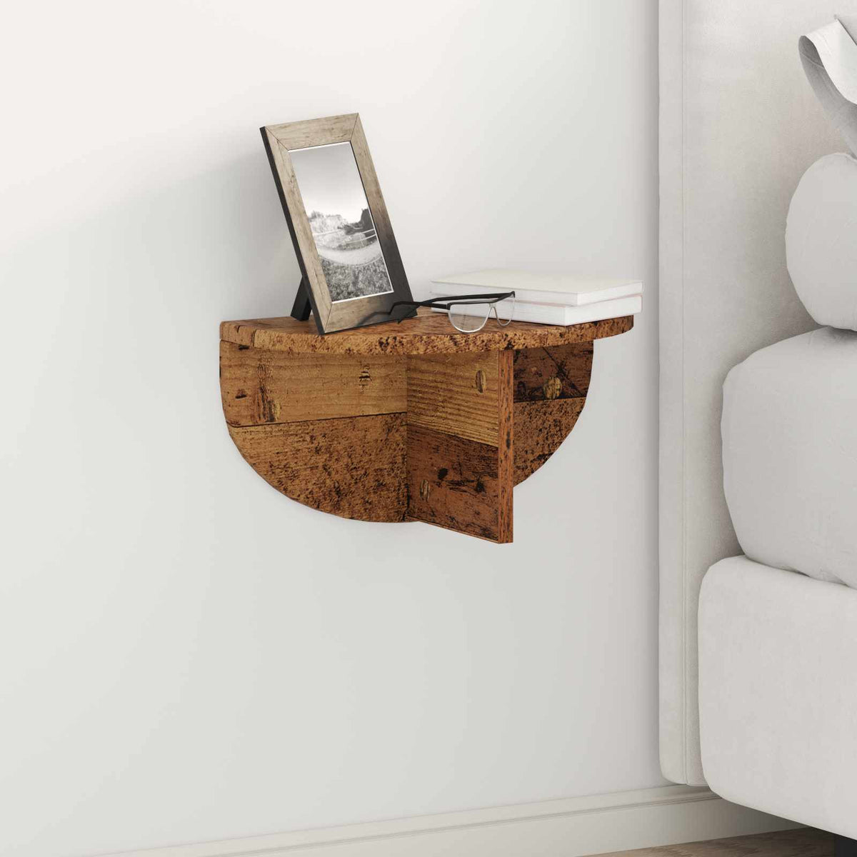 Wandplank 2 pcs Oudhout 38 x 19 x 19 cm Bewerkt hout is nu te koop bij PeponiXL, paradijselijk wonen!