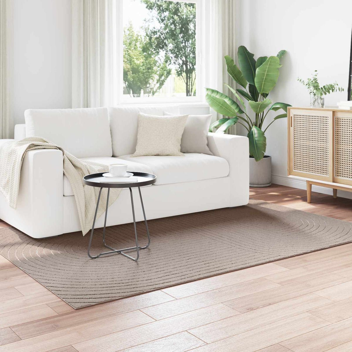 Vloerkleden Rechthoekig PALMERAS Beige 230 x 160 cm Polyester is nu te koop bij PeponiXL, paradijselijk wonen!
