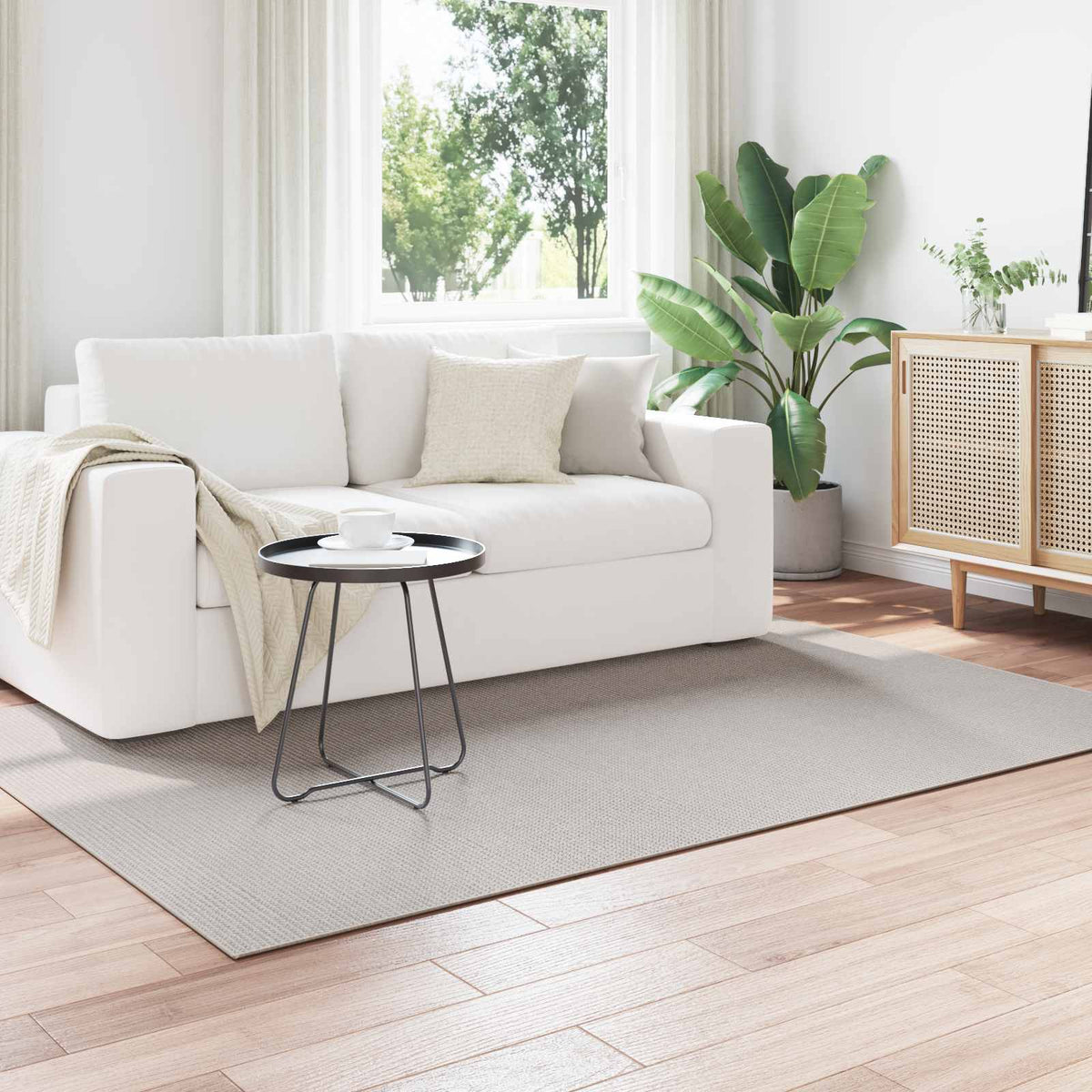Vloerkleden Rechthoekig LUGO Crème 200 x 140 cm Polyester is nu te koop bij PeponiXL, paradijselijk wonen!