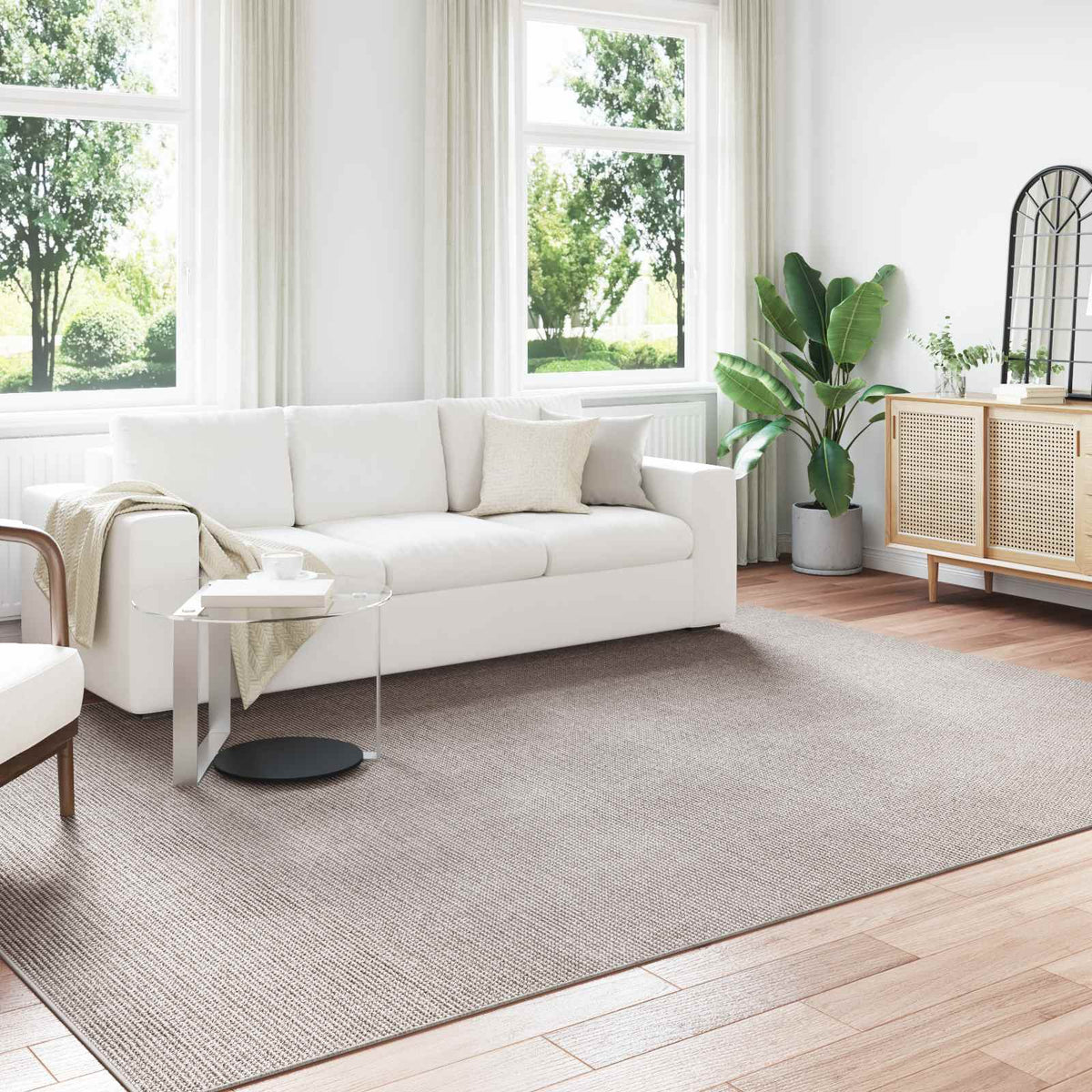 Vloerkleden LUGO Crème en Taupe 340 x 240 cm Polyester is nu te koop bij PeponiXL, paradijselijk wonen!