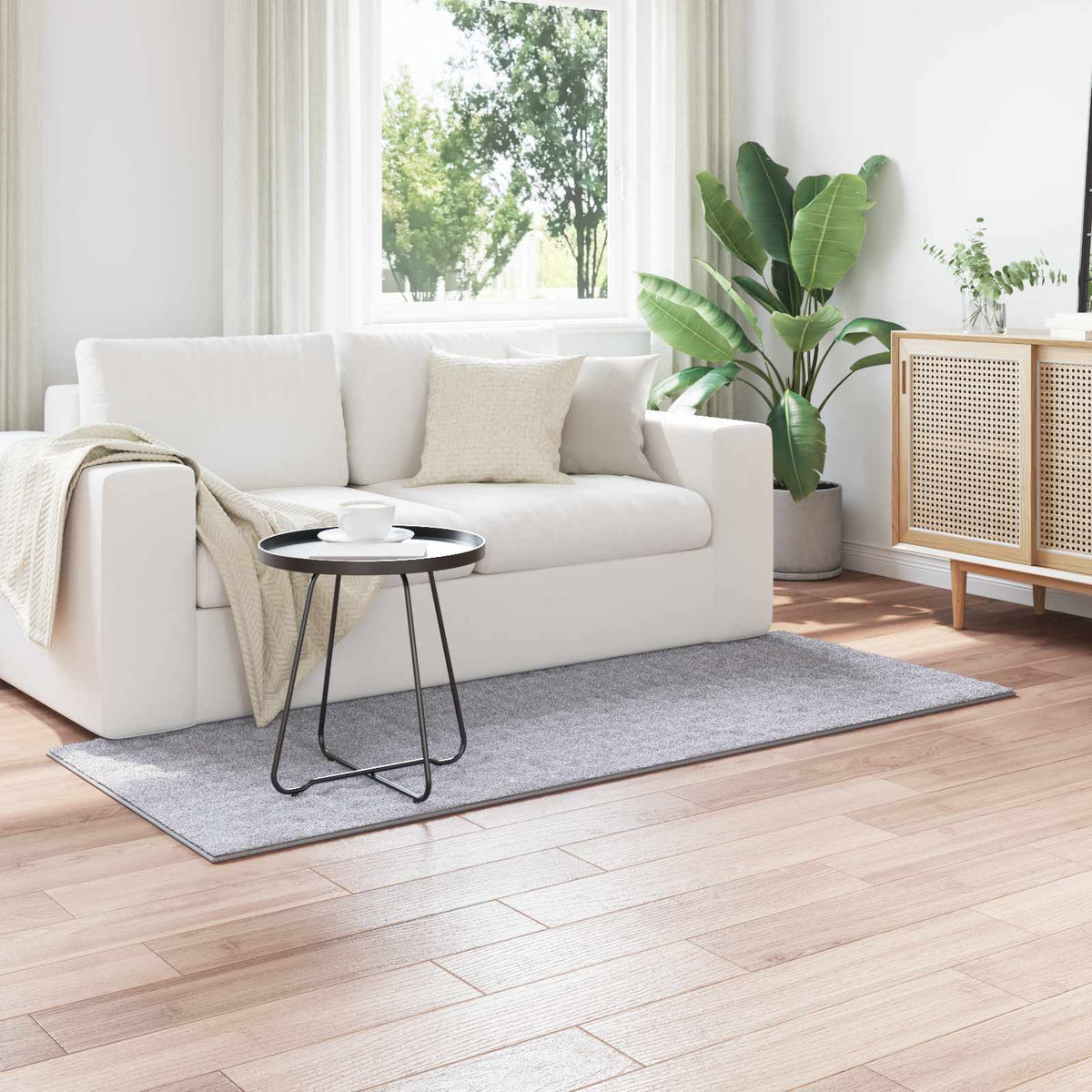 Vloerkleden Rechthoekig SIROLO Grijs 150 x 80 cm Polyester is nu te koop bij PeponiXL, paradijselijk wonen!