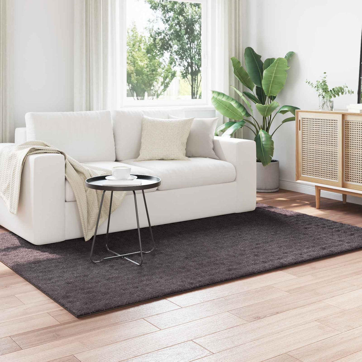 Vloerkleden Rechthoekig SIROLO Antraciet 170 x 120 cm Polyester is nu te koop bij PeponiXL, paradijselijk wonen!
