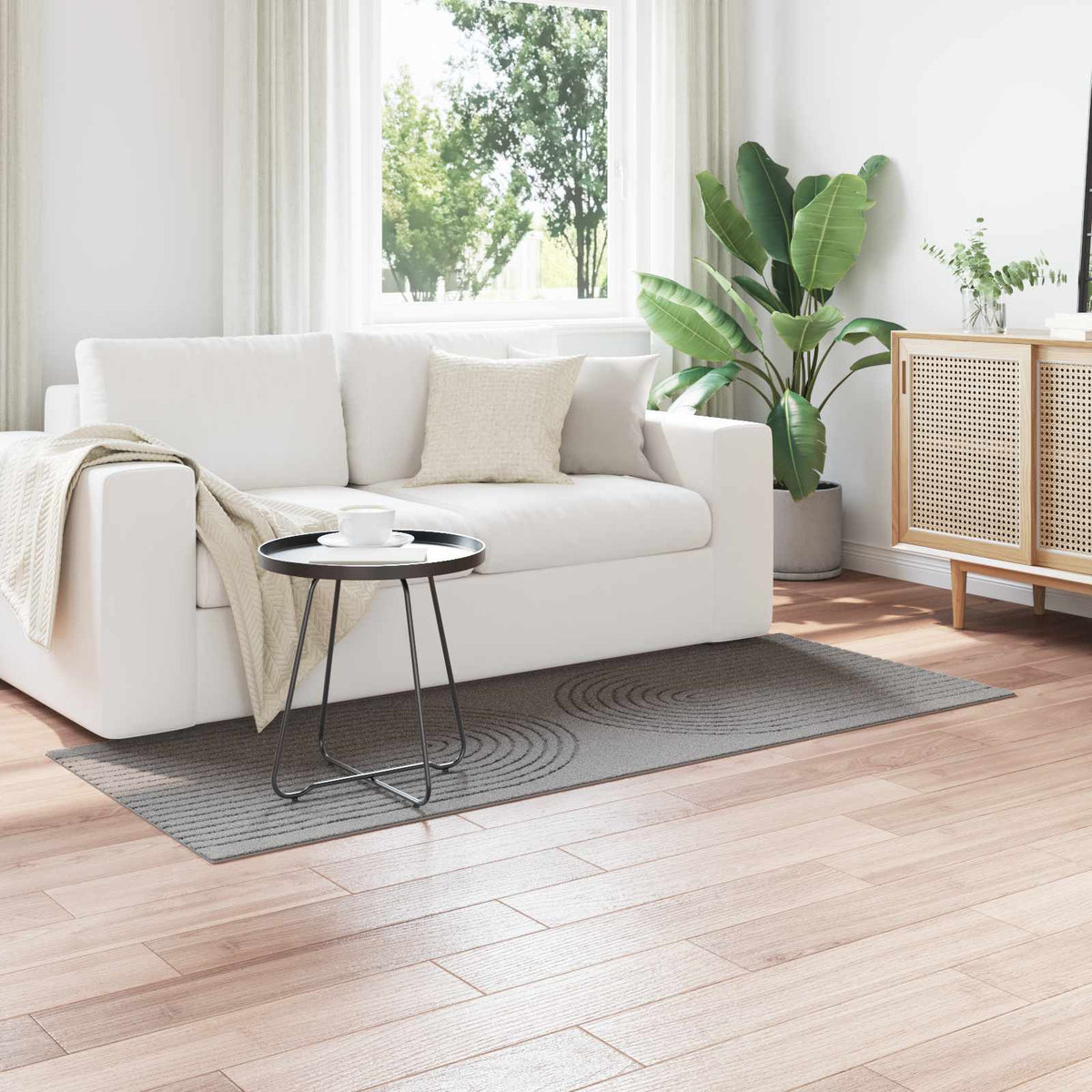 Vloerkleden Rechthoekig GALATI Grijs 200 x 80 cm Polyester is nu te koop bij PeponiXL, paradijselijk wonen!