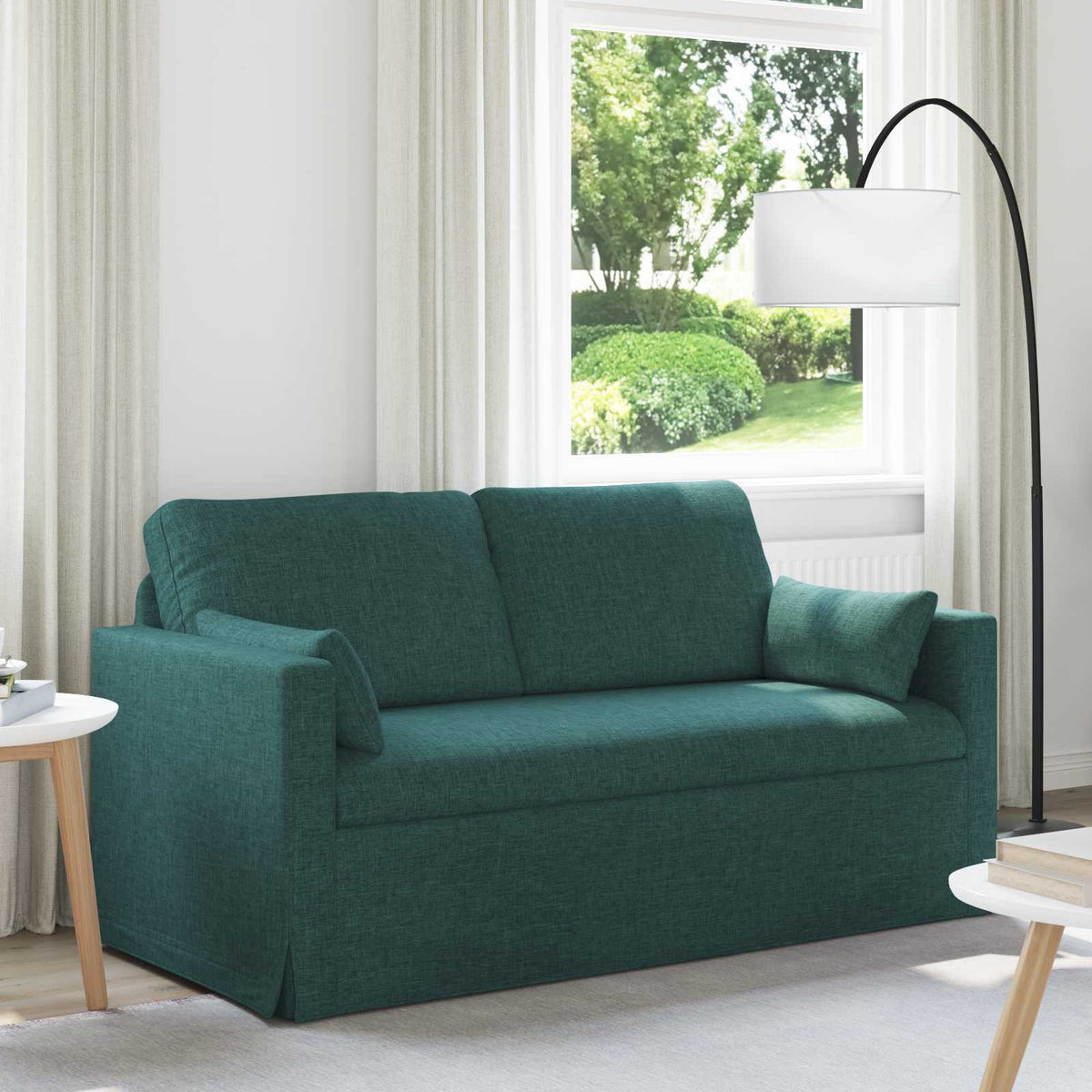 Bank Donkergroen 158 x 78 x 80 cm Stof is nu te koop bij PeponiXL, paradijselijk wonen!