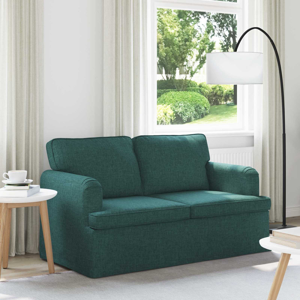 Bank Donkergroen 144 x 80 x 85 cm Stof is nu te koop bij PeponiXL, paradijselijk wonen!
