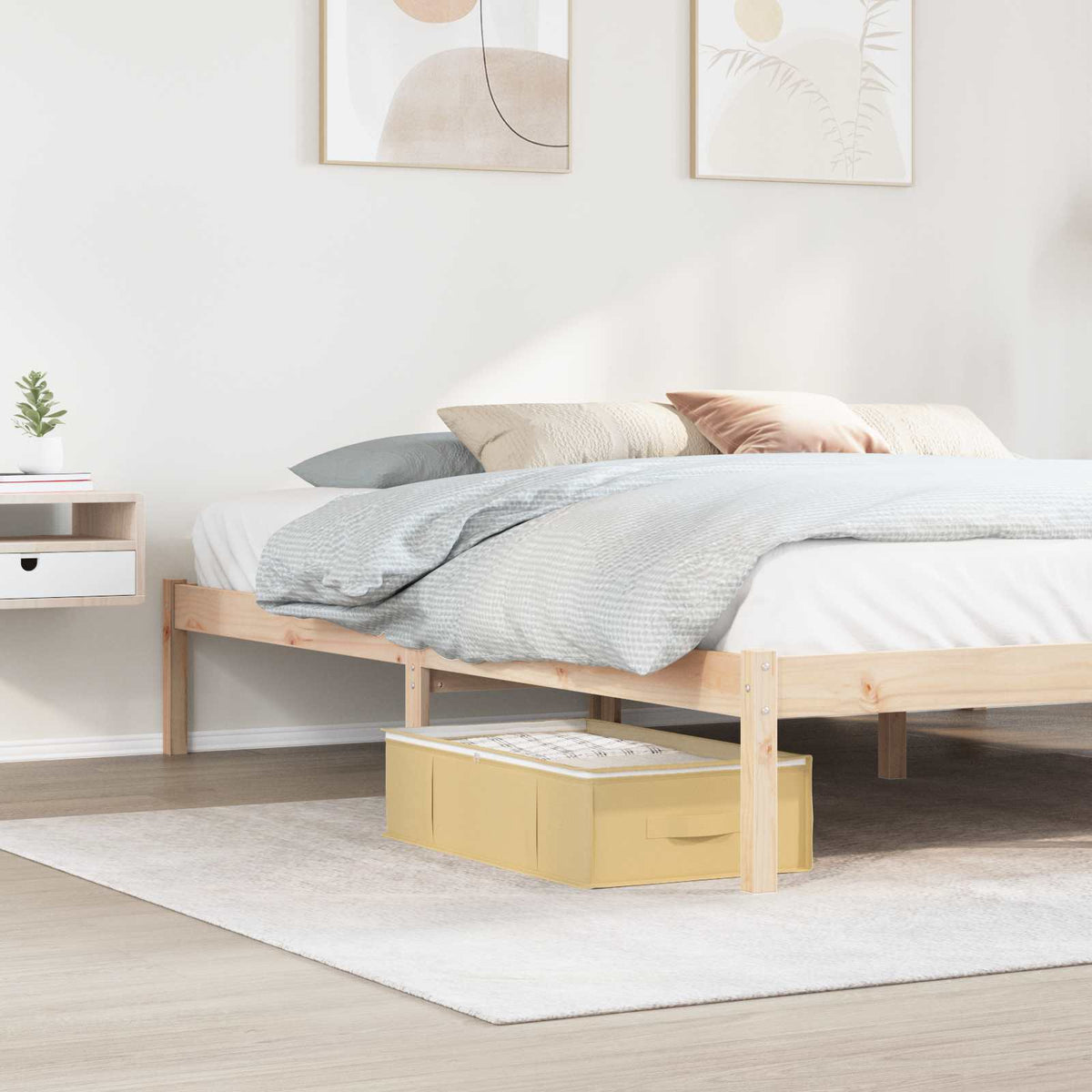 Opbergdoos met transparant bovenraam 2 pcs Crèmekleurig is nu te koop bij PeponiXL, paradijselijk wonen!