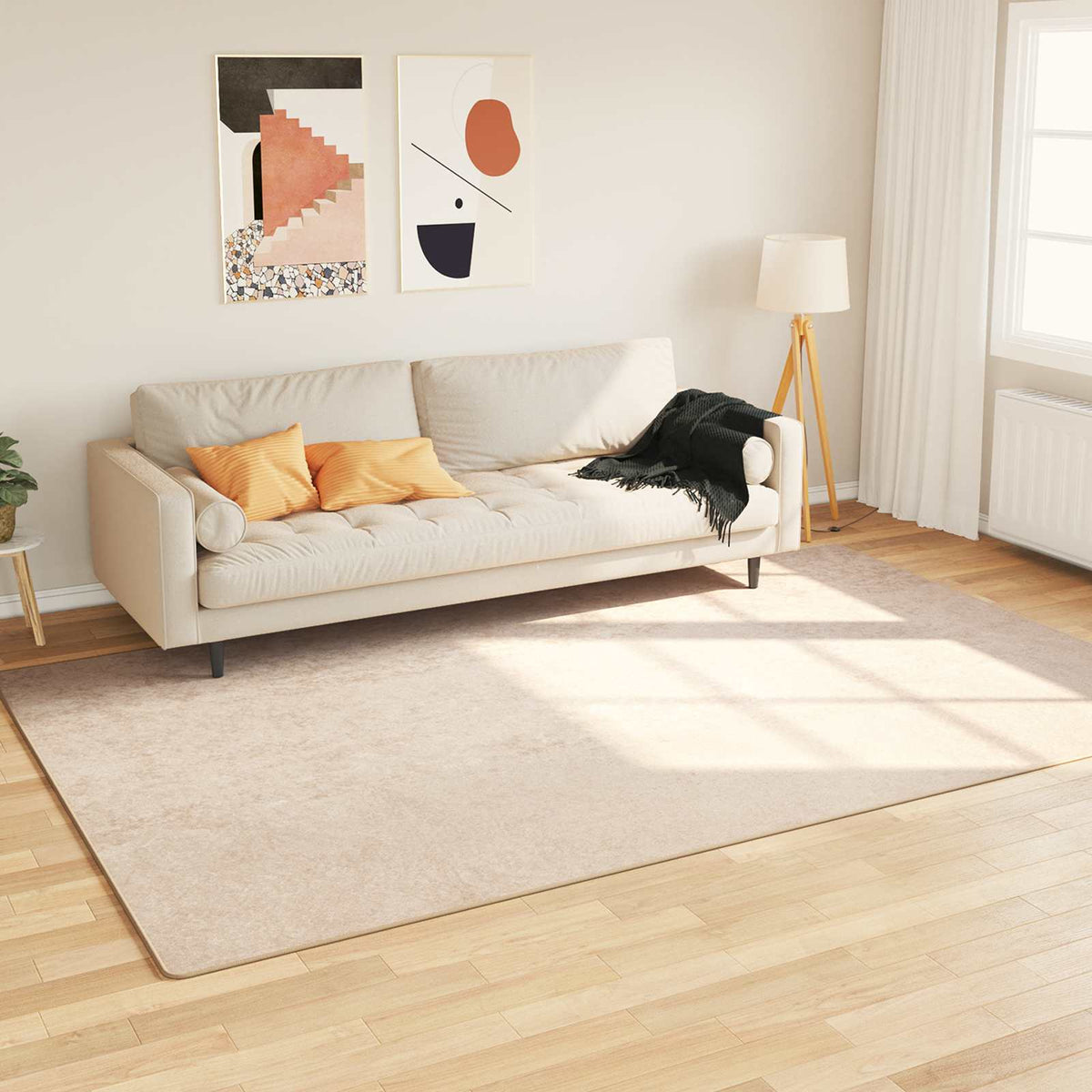 Vloerkleedloper MARSA Crème 150 x 230 cm Polyester en PVC is nu te koop bij PeponiXL, paradijselijk wonen!