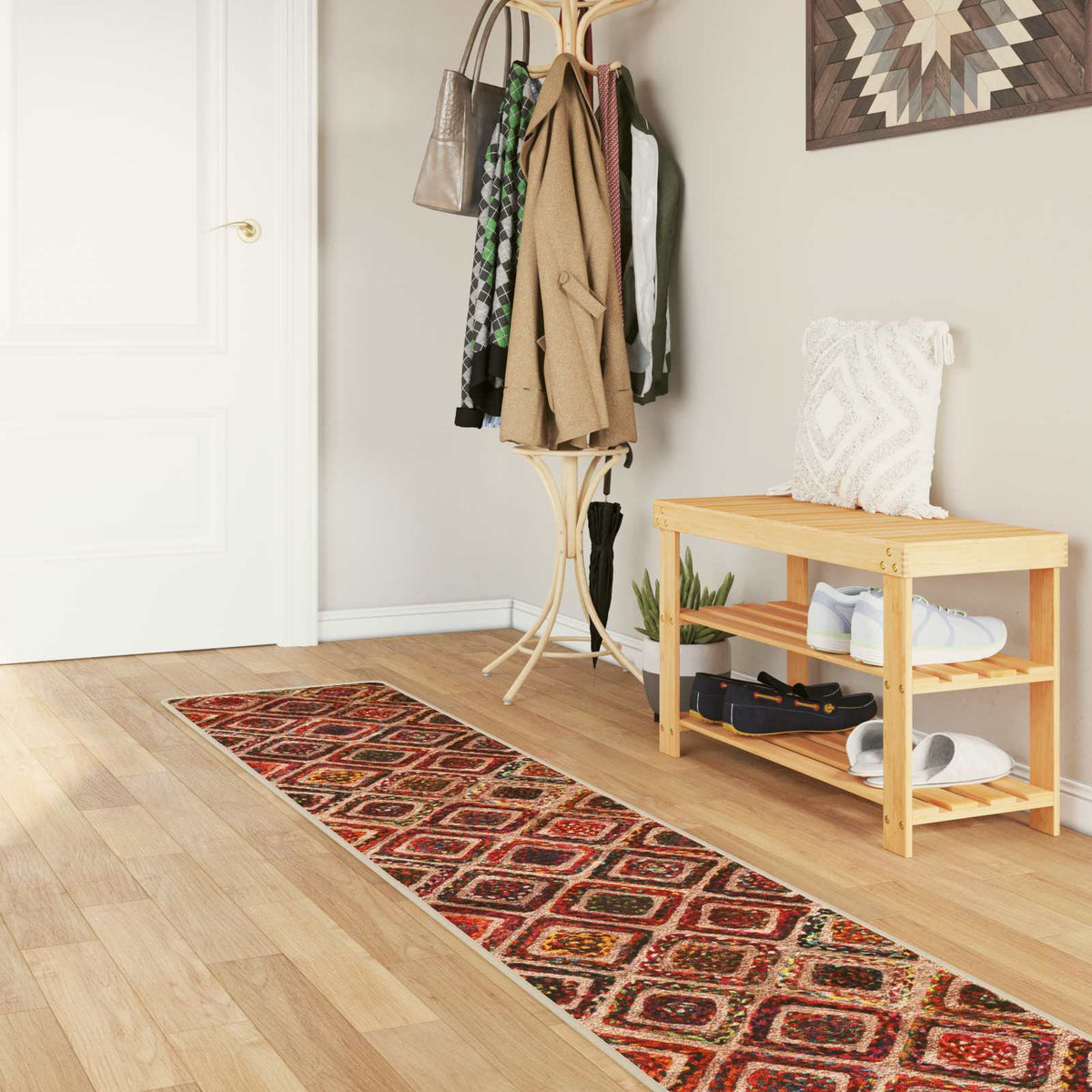Vloerkleedloper MARSA Multikleur 50 x 250 cm Polyester en PVC is nu te koop bij PeponiXL, paradijselijk wonen!