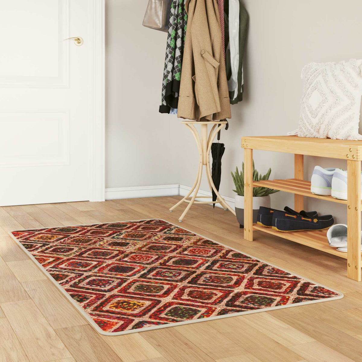 Vloerkleedloper MARSA Multikleur 100 x 150 cm Polyester en PVC is nu te koop bij PeponiXL, paradijselijk wonen!