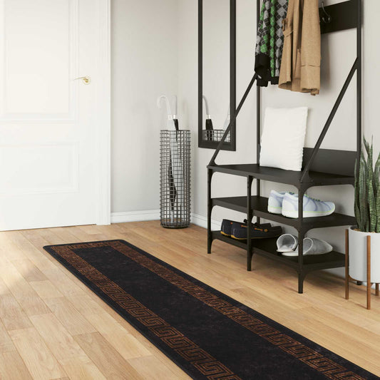 Vloerkleedloper MARSA Zwart 50 x 450 cm Polyester en PVC is nu te koop bij PeponiXL, paradijselijk wonen!