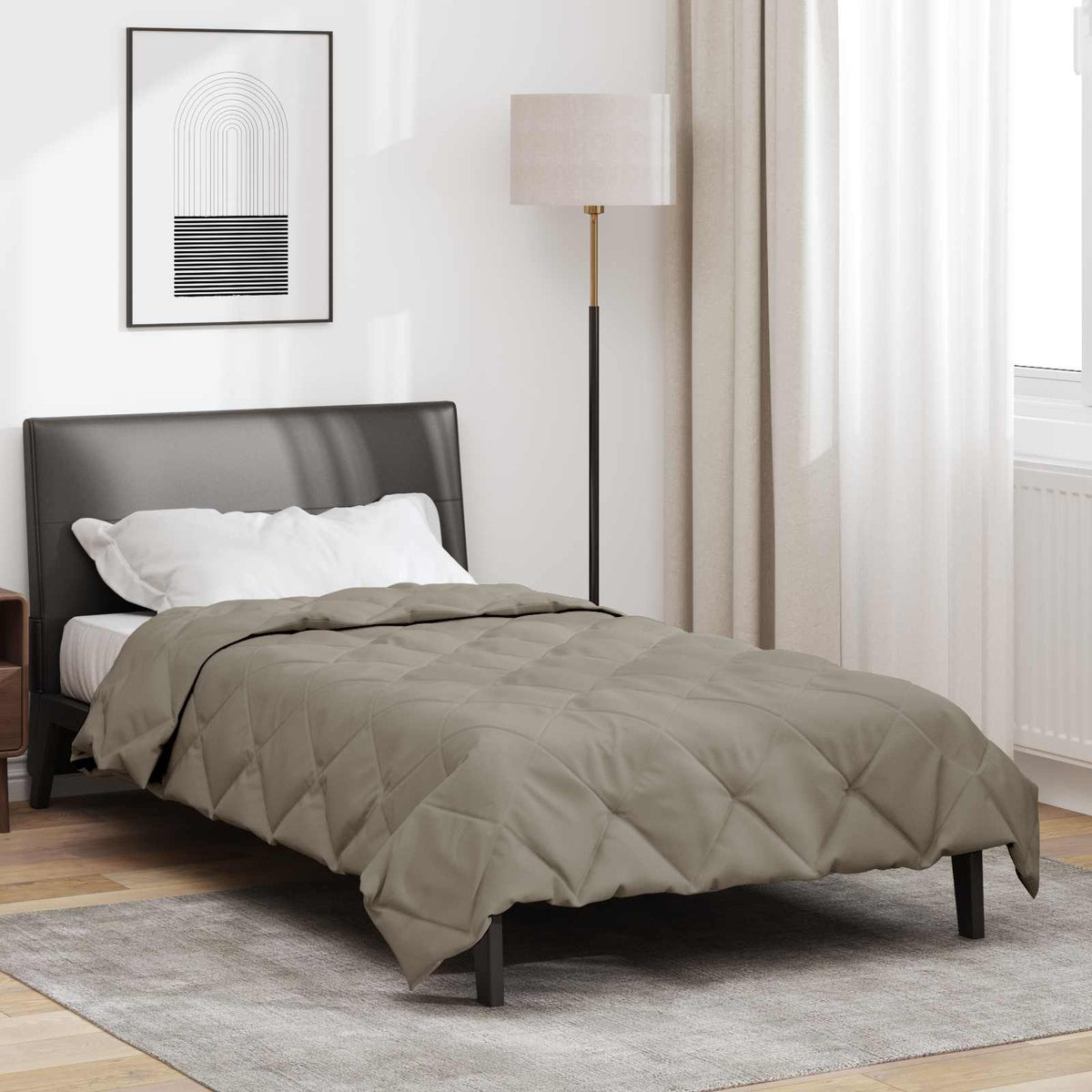 Zomerdekbed Lichtgrijs 220 x 135 cm Microfiber is nu te koop bij PeponiXL, paradijselijk wonen!