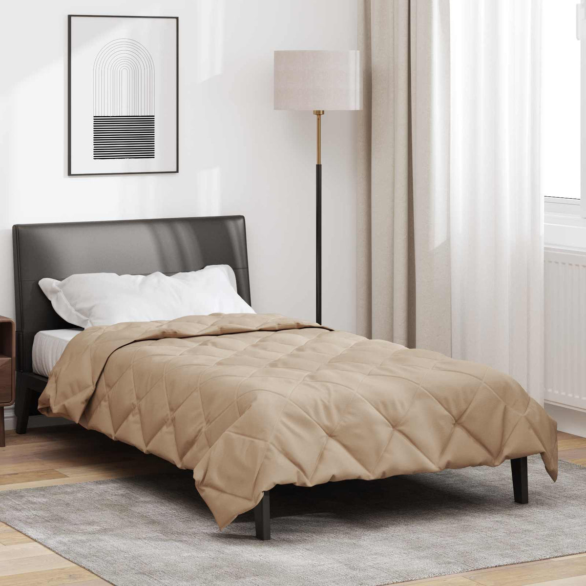 Vol jaar dekbed Taupe 135 x 200 cm Microfiber is nu te koop bij PeponiXL, paradijselijk wonen!